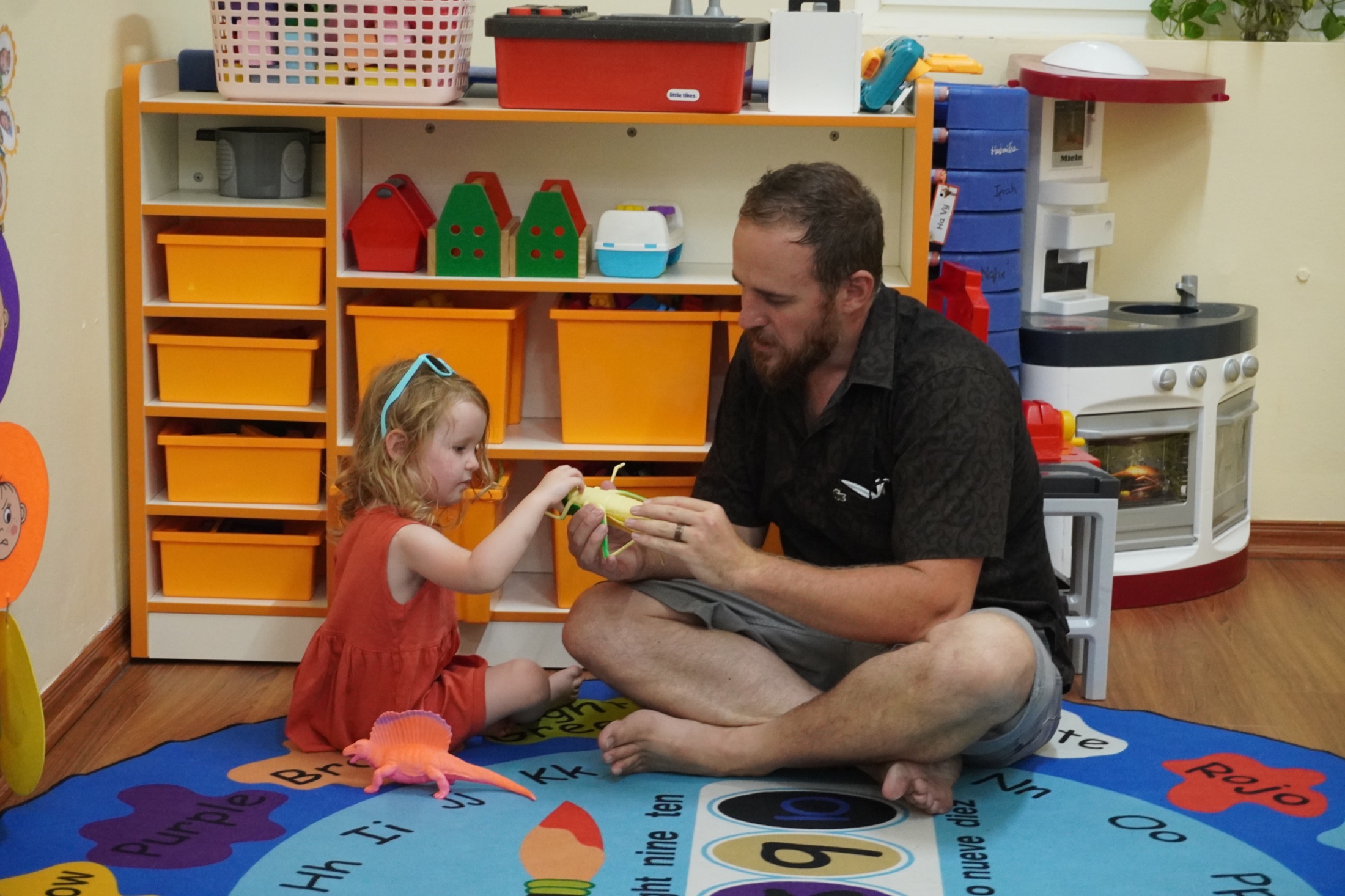 A Horizon early years educator learning through play with a child